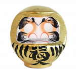 Takasaki Daruma Suurus Hea Kuju/Ese, Kuldne, 5, 15x14x17cm, &Otilde;nn, HKDM-5-GD-3 kuld