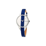 Calvin Klein Rebel Series Kvartsikell Nahkrihm 29mm H&otilde;bedane sihver Naiste kellad K8P231V6 Silver/Blue Dial
