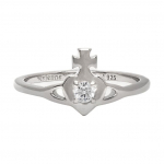 Vivienne Westwood Noella Saturni S&uuml;dame Disainiga Peenikujuline Taaskasutatud H&otilde;bedast S&otilde;rmus Naiste s&otilde;rmused 6402001C-01P102 Basic Packaging-Dust Bag+Box,M