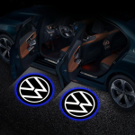 Kuumad 2 tk Laserprojektor Kummitusvari Auto Ukse Tervitus LED Valgus Volkswagen B5 B6 B7 T4 T5 Golf 4 5 6 7 Polo Passat Tiguan J jaoks must valge v&auml;rv
