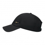 Nike Logo Pol&uuml;ester Pesapallim&uuml;ts Unisex m&uuml;tsid Must Kuldne FB5372-011 S/M