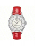 Women's mechanical watch, white dial, genuine leather strap, exquisite craftsmanship, stylish elegant, suitable daily wear. T099.207.16.118.00 valge