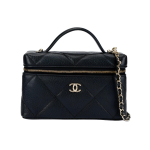 Chanel 25k Br&auml;ndilogo Teralise Lehma Nahast Kuldsete Metallosadega K&auml;ekott Naistele Must Basic+Dust Bag must
