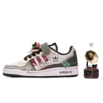 Adidas Originals FORUM ADDAVINCI Custom, Winter Letter, Corner Slip Resistant Abrasion Resistant Low top FY7757(TeamM-) 35⅔