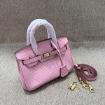 Uus veisenaha madumustriga plaatinakott 20 cm mini postikott Interneti-kuulsuse sama t&uuml;druku &otilde;lakott length 20cm barbie roosa v&auml;rv