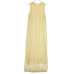 TODAYFUL No sleeve Mesh knit Long dress 38 beige Women Used beige