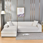 Elastne Sametine Diivanikate T&uuml;rkiissinine Nurga-Chaise Lounge Kassi Kriimustuskindel Veniv Diivanikate Elutoa jaoks 1seater-90-140cm valge