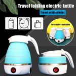 Kokkupandav veekeetja veepudel Travel Home Automaatne v&auml;ljal&uuml;litus Mini k&auml;eshoitav elektriline veekeetja k&ouml;&ouml;k EU sinine