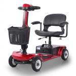 S-02 neljarattaline liikumisscooter: 250W mootor, 24V 12Ah eemaldatav aku, 8-tollised rattad&mdash;Mugav linnatransport punane
