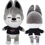 Stray Kids SKZOO Wolf Chan pehmem&auml;nguasi 25cm Ametlikult litsentseeritud kaup Kogutav nukk
