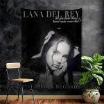 Lana Del Rey Retro Tr&uuml;kitud Suur Seinakatted Riputatav Tarot Hippie Seinavaibad &Uuml;hiselamu Kodu Dekoor 150x100cm(60x40in)