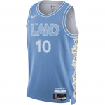 Nike Darius Garland Cleveland Cavaliers 2024/25 City Edition Meeste Nike Dri-FIT NBA Swingman S&auml;rk FQ4338-449 L