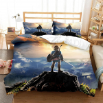 Legend of Zelda Breath of the Wild Link Voodipesukomplekt, Hyrule Kuningriigi Tekikate 135x200cm