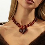 Ingemark Retro Akr&uuml;&uuml;l Suure S&uuml;dame Ripatsiga Choker Kaelakee Naistele Trendikas Lihtne Ebaregulaarsete P&auml;rlitega Kaelakett 2026 Uusaasta Ehted