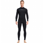 Meeste Lycra kiirkuivav t&auml;ispikk ujumistrikoo p&auml;ikese- ja meduusikaitsega XXXL must