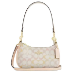 Coach Teri 20 Br&auml;ndi logo Monogramm Kaetud l&otilde;uend Kunstnahast &Otilde;lakott Mini Naiste &otilde;lakott Kuldne Roosa CDW52-IMM8C Basic Set (Bag+Dust Bag)