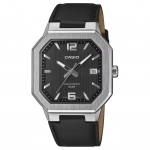 Casio Standard Series 50M Veekindel Kuup&auml;evan&auml;idik Spordikvartskell Nahkrihmaga Meeste kellad Must MTP-B195L-1AV Black Dial