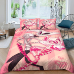 Hazbin Hotel Multifilmim&auml;ng Tekikate Padjap&uuml;&uuml;r Voodipesukomplekt T&auml;iskasvanud Poisid T&uuml;drukud Magamistoa Kaunistus Lastekingitus &Uuml;he- ja Kahekohaline Suurus 100x135cm pink
