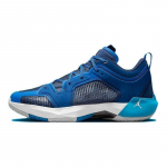 Air Jordan 37 Low PF Fraternity meeste madalad j&otilde;udlusega korvpallijalan&otilde;ud sinised DV9908-401 40.5
