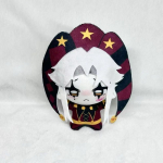 M&auml;ng The Freak Circus Pierrot Cosplay Nukk Pehme T&auml;idisega Puuvillane Kuju Nukud Pehmed Pehmed M&auml;nguasjad Karnevali Aksessuaarid Halloweeni Rekvisiidid 10cm