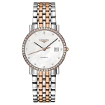 LONGINES Boya seeria automaatne mehaaniline liikumine trendikas naiste k&auml;ekell &Scaron;veitsi kell 34,5 mm valge sihverplaat L4.809.5.88.7 valge