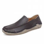 K&auml;sitsi valmistatud Ehtne Nahk Meeste Kingad Vabaaja Slip-on Pehme Nahk Meeste Loaferid Mokassiinid Mugavus S&otilde;idukingad 38