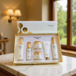 Qian Ou Lin Luksuslik nahahoolduskomplekt: Noorendav toonik, Puhastusvahend, Seerum, P&auml;eva- ja &ouml;&ouml;kreem. Night Cream 30g beige