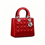[Kasutatud] Lady Dior viie ruuduga kott Lakknahast kootud kott-&otilde;lakott Ristkorpuskott Keskmine - Suurep&auml;rane #IOX0VE ONE SIZE
