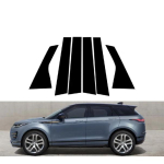 6 tk l&auml;ikiv must sammaste postid akna kaunistus k&uuml;lgmine kleebise kate sobib Range Rover Evoque L551 5-ukselisele must