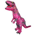 Halloween T-Rex t&auml;ispuhutav kost&uuml;&uuml;m - Realistlik dinosaurus Kost&uuml;&uuml;m Pidudeks ja naljadeks Adult (150-195 cm) pink