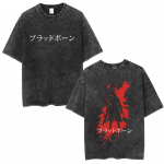Pestud Vintage M&auml;ng Bloodborne Fear The Old Blood T-s&auml;rk &Otilde;udusjahimees Gootiline &Uuml;lesuurusega T-s&auml;rk Mehed Naised Puuvillased T-s&auml;rgid S