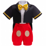 Halloweeni lavaesinemine Cosplay kost&uuml;&uuml;m Uus Poiste ere lips l&uuml;hikeste varrukatega h&auml;rrasmehe &uuml;likond Beebi armas kombinesoon kolmeosaline komplekt 18-24M