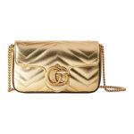 GUCCI nahast &otilde;lakott eriti minisuuruses unisex kuldne Basic Set (Bag + Dustproof Bag) kuldne