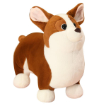 Armas pehme korgi koeram&auml;nguasi T&auml;idisega pehme loomkoomiksipadi Kawaii realistlik kutsenukk Armsad kingitused lastele t&uuml;drukutele 23cm beige