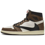 Jordan x Travis Scott Air Jordan 1 Travis Scott X AJ1 High OG TS SP Nahast K&otilde;rge s&auml;&auml;rega Vintage Korvpallijalatsid Unisex CD4487-100 41 valge/must