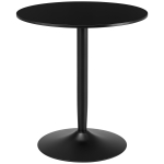 75K x l&auml;bim&otilde;&otilde;t 70cm Kahekohaline minimalistlik s&ouml;&ouml;gilaud - Must 70 x 70 x 75 cm must