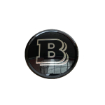 Mercedes C E GLC GLE GLA CLA A B Peegli embleem, Brabus stiilis iluv&otilde;re embleem black