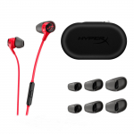 HyperX Cloud Earbuds II Punased M&auml;nguri K&otilde;rvaklapid K&otilde;rvaklappides Mikrofoniga 3.5mm Pistikuga Mobiiltelefonile Switch PC punane