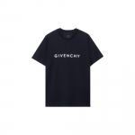 Givenchy logotr&uuml;kiga &uuml;mmarguse kaelusega t-s&auml;rk BM716G3YAC-001 M-No Original Gift Bag Or Gift Box must