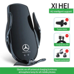 Auto juhtmevaba laadimisega mobiiltelefoni hoidik Mercedes Benz W205 W204 W203 W212 GLC CLA GLA AMG C180 C200 C300 C63 Coupe C43 BE1 jaoks black
