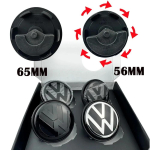 VW 4 tk Maglev Ujuvad Rattakapslid 56mm/65mm Veekindlad Tolmukindlad Asenduskatted Volkswageni VW Golf 5 6 7 Passa NC3 jaoks 56mm sinine