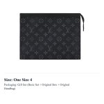 LOUIS VUITTON Pochette Voyage Monogram Eclipse Mm Must/Hall M61692 One Size 4