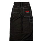 JNCO Streetwear Y2K Hip Hop Prindiga Laiad Denim P&uuml;ksid Meestele Naistele S&uuml;gis Vabaaja Large black