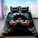 Anime 3 tk Tekikate Dragon Ball Goku Multikas Voodipesukomplekt Laste Tekikate Kuninganna Kuninga Suurus Magamistoa Kaunistuseks Kingitused 200x200cm