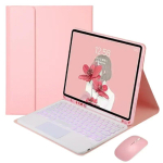 Puuteplaadiga klaviatuurikate Samsung Galaxy Tab A11+ A11 Plus 11-tollisele 2025 SM-X230 SM-X235-le Taustvalgustusega klaviatuurikate Funda English white