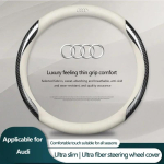 Moodne auto seemisnahast s&uuml;sinikkiust nahast rooliratta kate Audi 8P 8V 8L C6 C5 C7 4F A3 A4 A5 A6 A7 A8 TT Q3 Q5 Q7 A1 B5 B6 jaoks gray