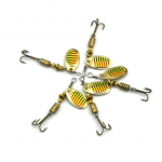 5 tk HENGJIA 0,11 untsi/2,2'' metallist peibutis, minip&uuml;&uuml;gilusikad, peibutis Forell Bass haugip&uuml;&uuml;gi landid 5pc