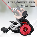 Kalastusrull 12+1 BB heitev kalarull vasakul/paremal S&ouml;&ouml;daheitmise rullid Ratastega kalastustarbed Left must/punane