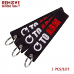 Eemaldage enne lendu 3tk/komplekt Auto ja mootorratas Mine Arm Keychains enne lendu v&otilde;tmehoidja 3pcs
