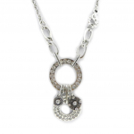 Les Tr&eacute;sors De Lily [C7663] - Collier Cr&eacute;ateur 'Queen' Argent&eacute; h&otilde;be